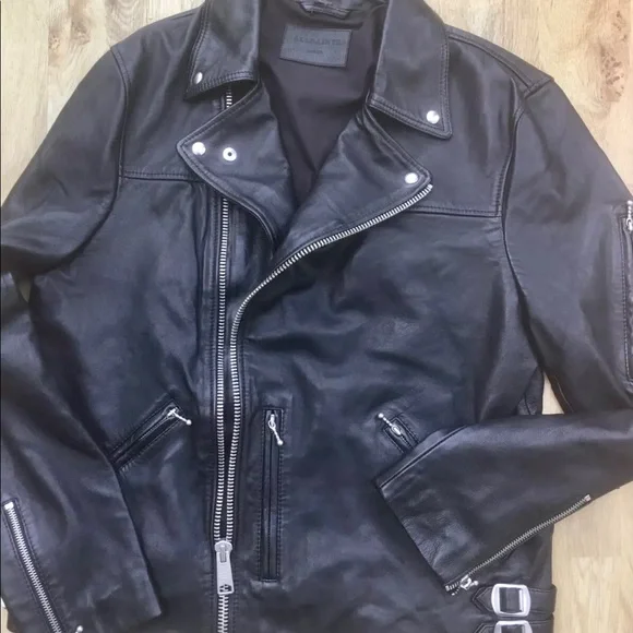 COPY - All Saints Large Leather Uni Motorcycle Jacket